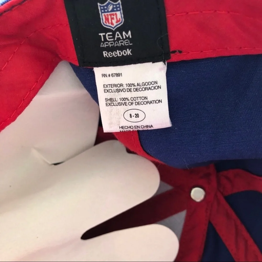 NFL NY Giants Met Life Stadium Baseball Hat with Velcro Adjustable Back